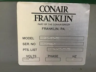 USED CONAIR FRANKLIN 290-460-05