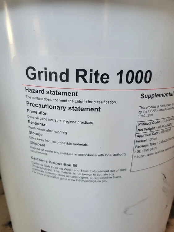 Used 2026 Etna Grindrite Carbide Chemicals, Fluids & Lubes Illinois US | Myers Technology Co., LLC #910171