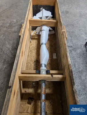 NEW Pfaudler 300 Gal Pfaudler Glass Lined Agitator Shaft