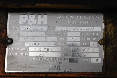 P&H 7.5 Ton Hoist