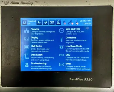 Allen Bradley 2713P-T6CD1 Ser A Panel View 5310 Operator Interface (BIN741)