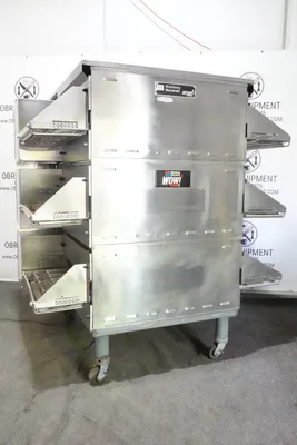 2019 MIDDLEBY MARSHALL TRIPLE STACK NATURAL GAS SPLIT BELT PIZZA CONVEYOR OVEN MODEL PS638G