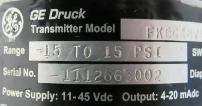 REFURBISHED GE DRUCK FKCG48V4LDCYYAA TRANSMITTER