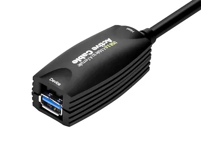 Monoprice 5-meter USB 3.0 A Male to A Female Active Extension Cable, Black