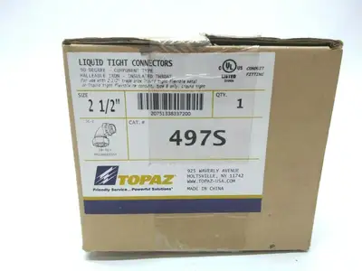 New | in-Stock Topaz 497S Electrical Fittings Michigan US | Maverick Industrial Sales #1397558