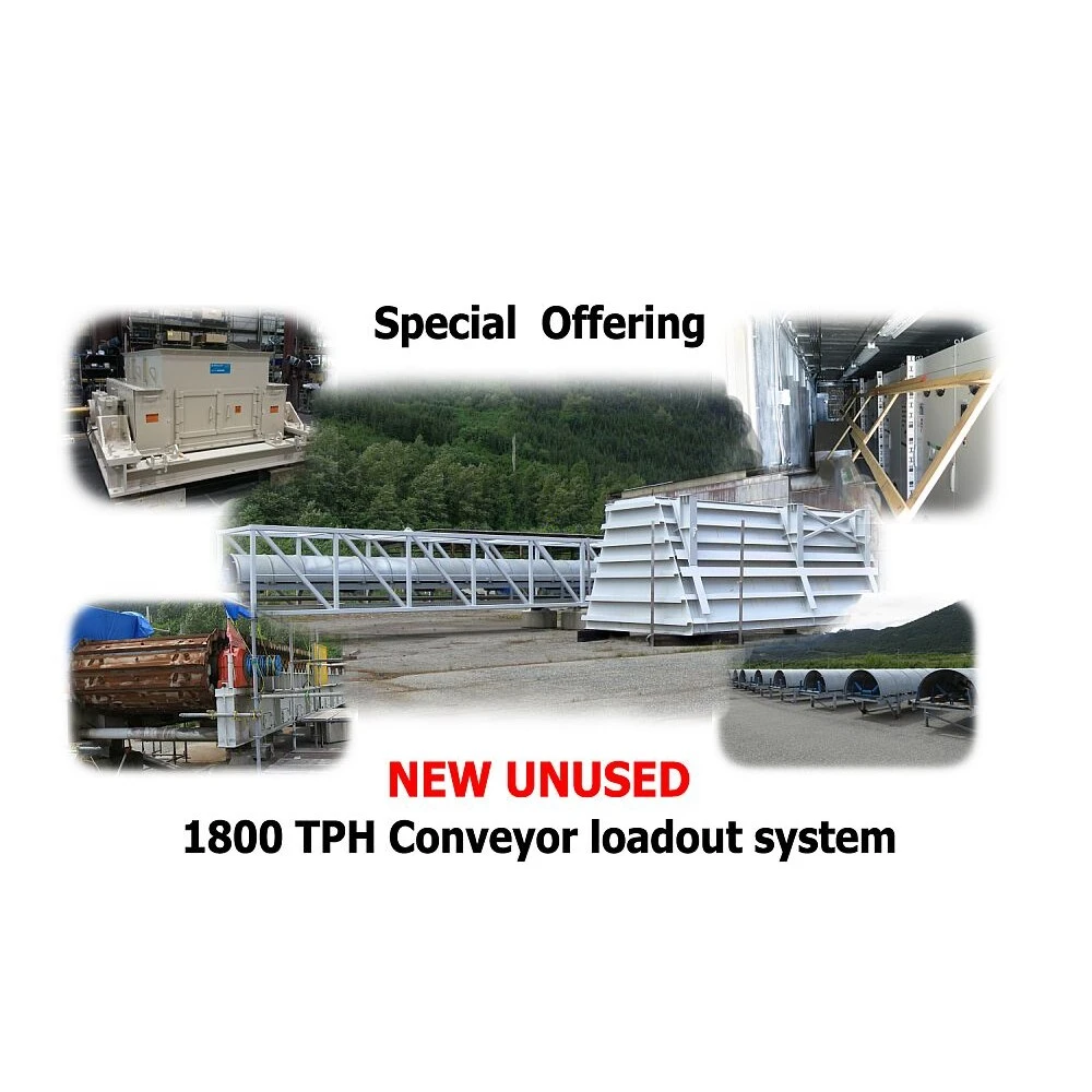 New Surplus 1800 TPH FAM Kleeman Gundlach Feeding Crushing and Conveying Loadout System