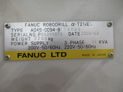 Used FANUC ROBODRILL ALPHA T21IEL Drilling & Tapping Centers Minnesota US | Machinesused.com #1445801