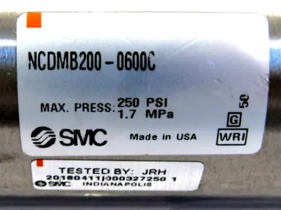 NEW SMC NCDMB200-0600C AIR CYLINDER NCDMB2000600C