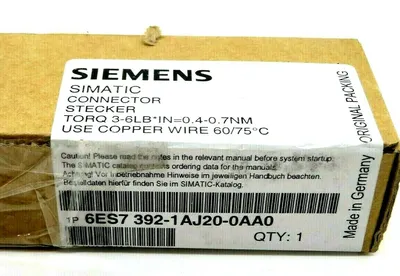 NEW LOT OF 10 SIEMENS 6ES7 392-1AJ20-0AA0 SIMATIC CONNECTOR 6ES73921AJ200AA0