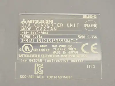 Mitsubishi Q62DAN Melsec-Q CPU Data Converter Unit