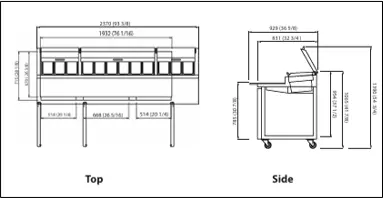 45-0113 Triple Door Pizza Prep Table-New