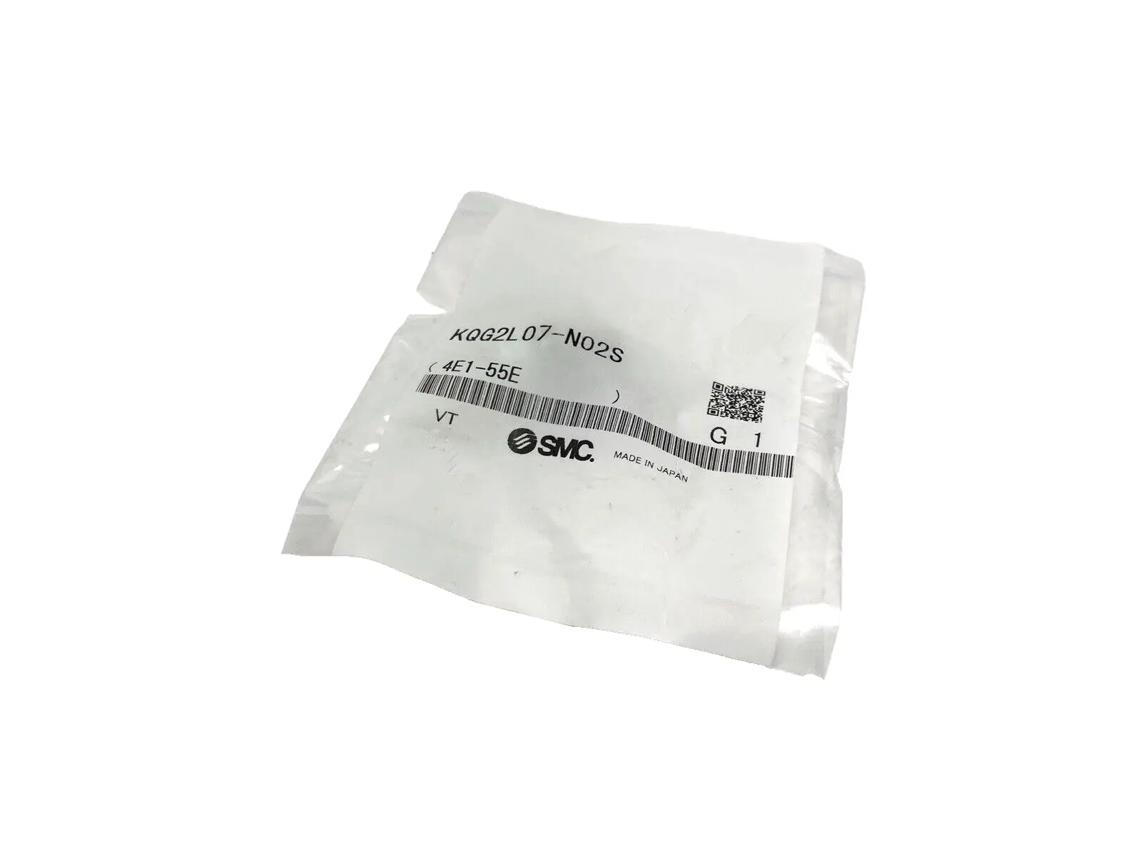 KQG2L07-N02S | SMC  Pneumatic Fitting, Male Elbow SS 1/4" Tube OD 1/4" NPT, SUS - New