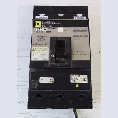 Square D 3 Pole 250 Amp KHL Breaker