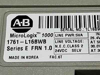 USED ALLEN BRADLEY 1761-L16BWB SER E