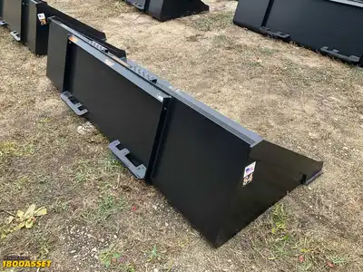 New Tomahawk 84” skid steer bucket, welded on high carbon cutting edge, skid steer quick attach