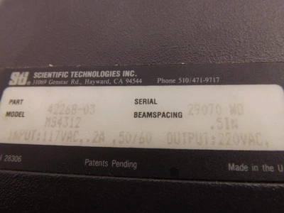Used SCIENTIFIC TECHNOLOGIES _UNKNOWN_ Sensors | OCO Industrial #1597169