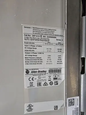 USED ALLEN-BRADLEY 20F1ANE063 AA0NNNNN
