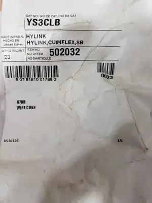New | in-Stock BURNDY YS3CLB Cable & Wire British Columbia CA | Lenmark #251903