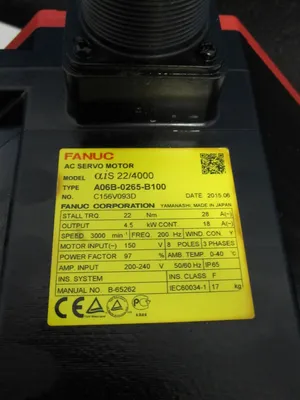 USED 2015 FANUC A06B-0265-B100