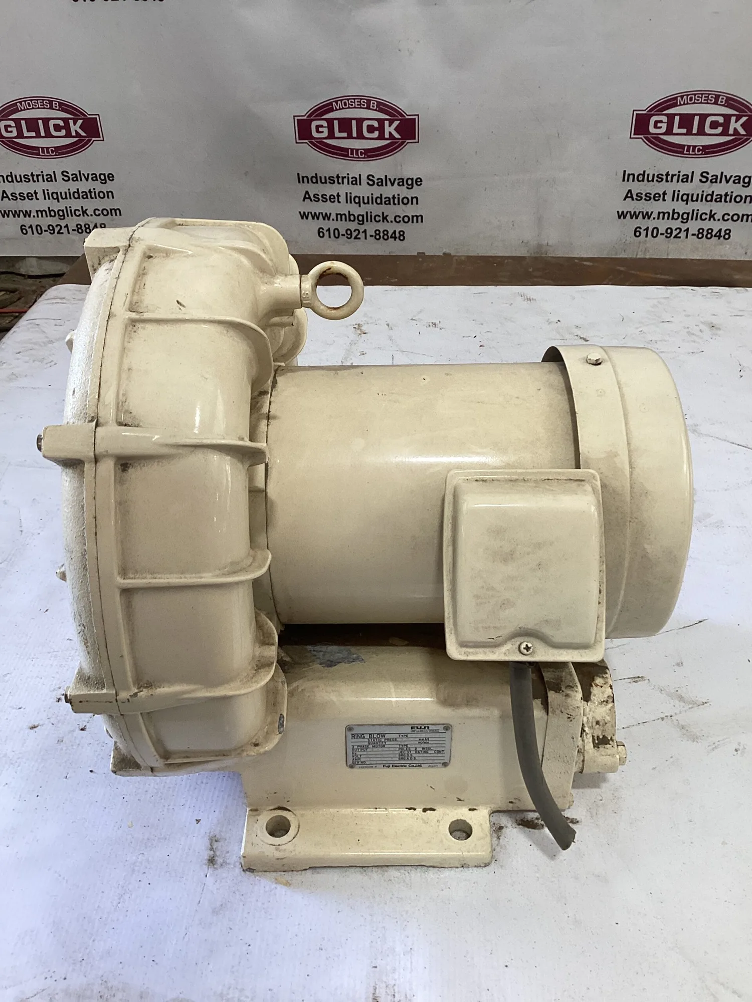 FUJI Electric VFC505A Regenerative Air Ring Blower 1-1/2″ 1.5kW 700mmAq 460V 3PH