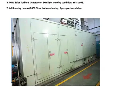 USED 1995 SOLAR TURBINES C-40