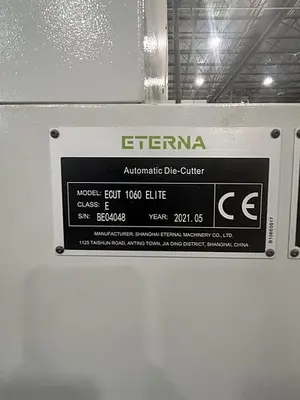USED 2021 ETERNA ECUT 1060 ELITE AUTOMATIC DIE CUTTER WITH STRIPPING