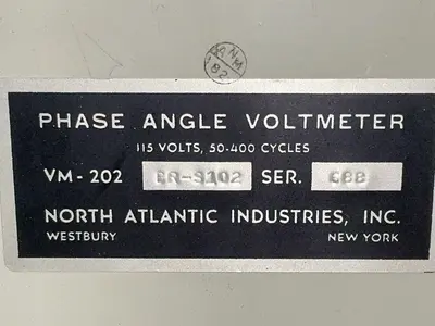 Used NORTH ATLANTIC INDUSTRIES, INC. VM202 BRS102 Voltmeters Ohio US | HGR 24 #1572278