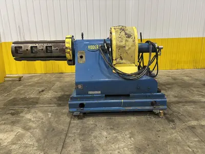 10,000 LB X 36” YODER MOTORIZED UNCOILER COIL REEL: STOCK #22950