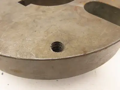Lathe Dog Drive Face Plate Cast Iron 	6"-8UNC Direct Screw 9.5"OD