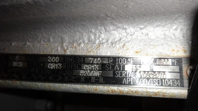 Walworth 8" ANSI 300 gate valve