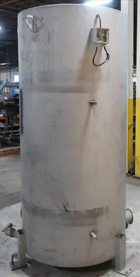 SPC8683  Tank 350 gallon vertical tank, Stainless Steel, flat