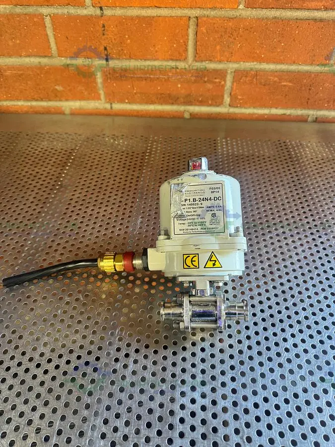 Used PROMATION P1.B-24N4-DC PRECISION ACTUATION VALVE 135 LBS /15NM W/ 3.4" VALVE Valves/Fittings California US | Equipment Lab #1418449