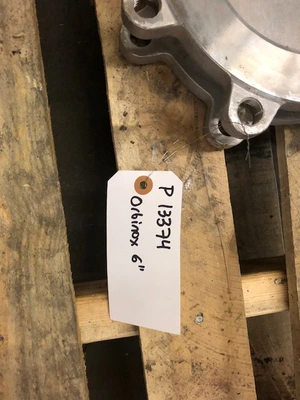 6" 150# Orbinox Knife Gate Valve Air Operated New Storeroom Spare