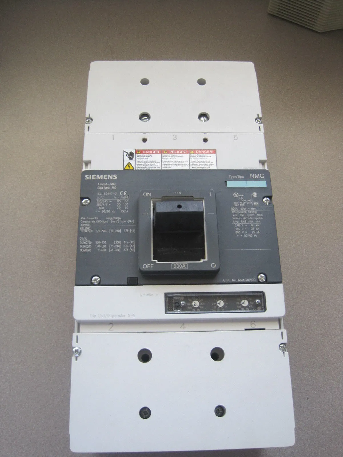 NEW SIEMENS NMX3N800 BREAKER 800 AMP