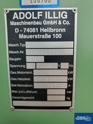 USED Illig Illig Thermoforming Line, Model RDM 70K / VHW 72