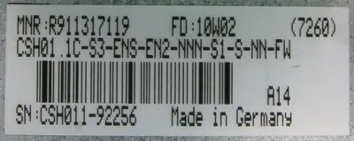 NEW REXROTH CSH01.1C-S3-ENS-EN2-NNN-S1-S-NN-FW CONTROL UNIT R911317119
