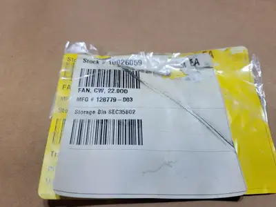22" OD, CW, Quincy Fan 2013600196, 128779-003