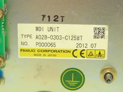 Fanuc A02B-0303-C125#T
A02B-0319-C125#T HMI Operator Control Panel MDI Unit