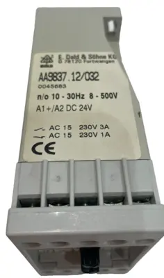 NEW E.DOLD AA-9837.12/032 VARIMETER FREQUENCY RELAY AA983712032 10-30HZ 8 – 500V
