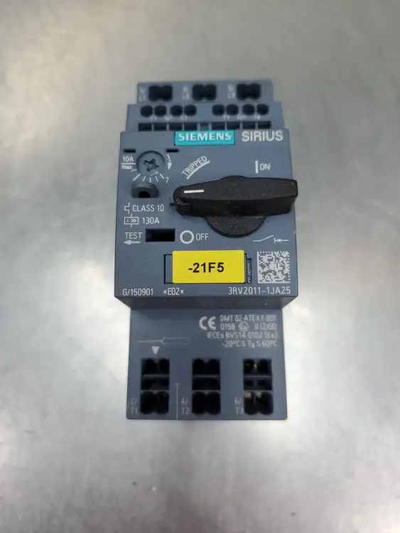 Used Siemens 3RV2011-1JA25 SIRIUS Circuit Breaker Circuit Breakers South Carolina US | Palmetto Automation #1151554