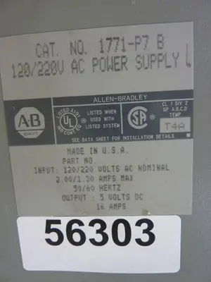 USED ALLEN BRADLEY 1771-P7 SER B