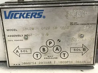 USED VICKERS SDG20S4 012F 50 S553