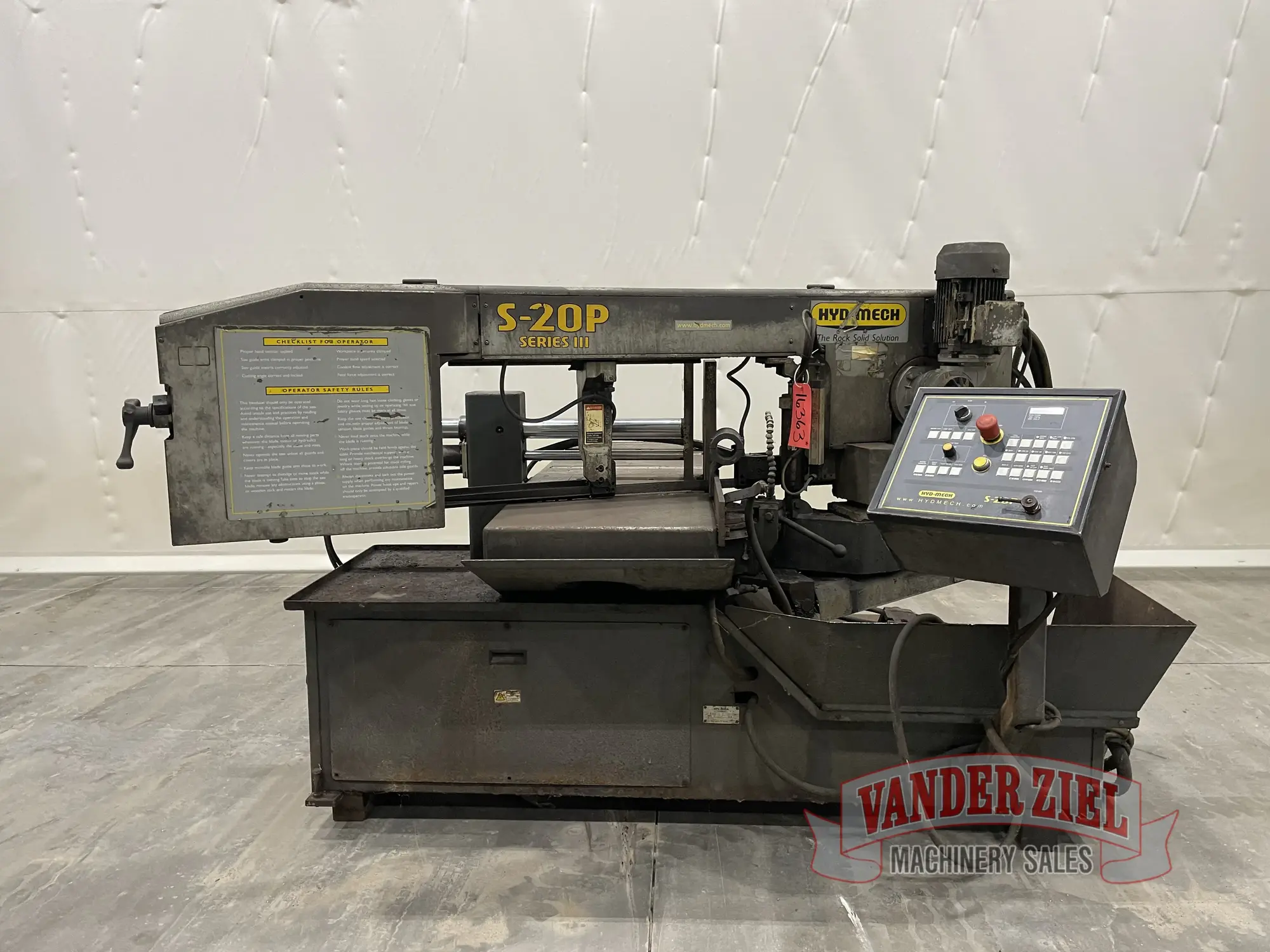 Used HYD-MECH S-20P SERIES III Horizontal Band Saws Michigan US | Vander Ziel Machinery Sales #480504