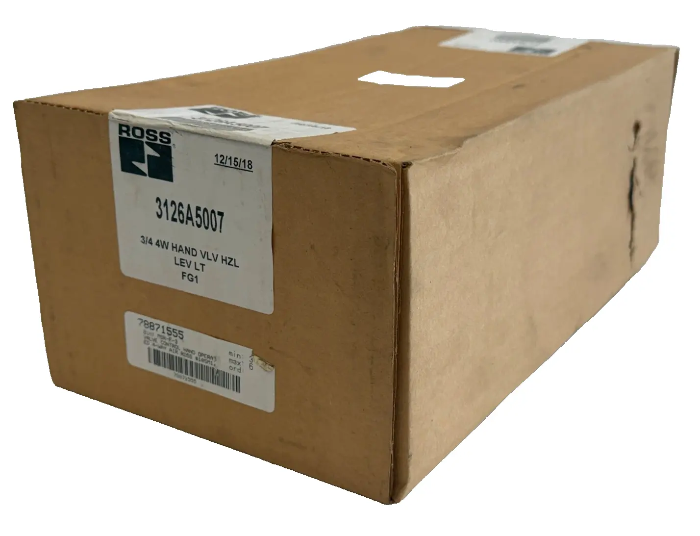 NEW ROSS CONTROLS 3126A5007 3/4 4W CONTROL HAND VALVE