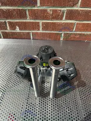 USED 3 ITT PURE FLO ADVANTAGE STAINLESS STEEL DIAPHRAGM VALVE W/ 1" SANITARY FITTINGS