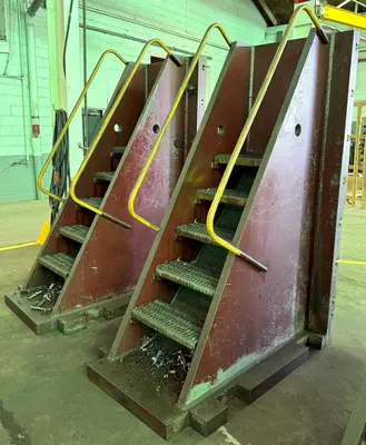 (2) 40" x 90" Angle Plates, (4) Vert T-Slots, (8) Horiz T-Slots
