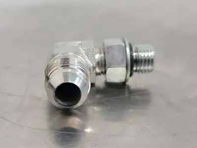 90 Deg Elbow Adapter M-04 ORB X M-06 JIC 1/4" x 3/8" (Bag of 14)