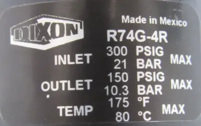 NEW DIXON R74G-4R REGULATOR FILTER F74G-4A 1/2" R74G4R L74M-4