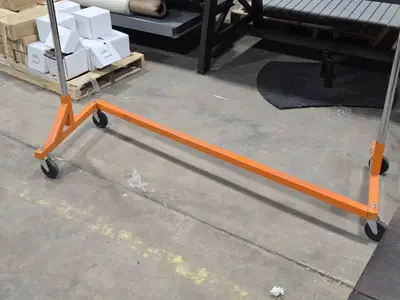 Rolling Z-Rack Clothes Rack 64" x 24" x 71"