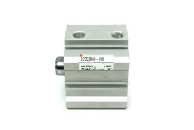 SMC ECDQ2B40-10D Compact Pneumatic Cylinder, 40mm Bore, 10mm Stroke